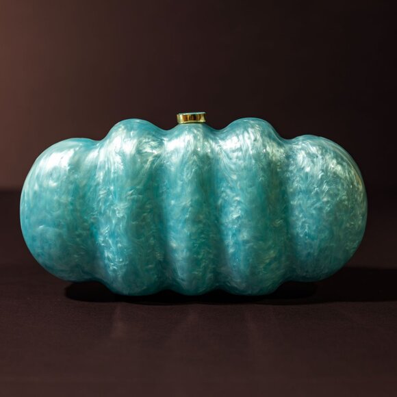 Verano Hill Novalie Acrylic Clutch - Sky Blue NWOT - Picture 4 of 5